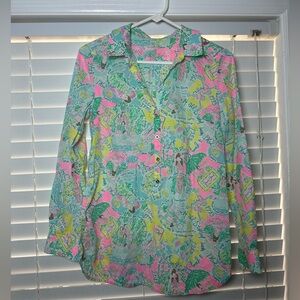 Lilly Pulitzer In The Beginning Captiva Tunic